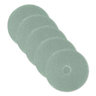 Ultra High-Speed Floor Burnishing Pads 3100, 20" Diameter, Aqua, 5/Carton