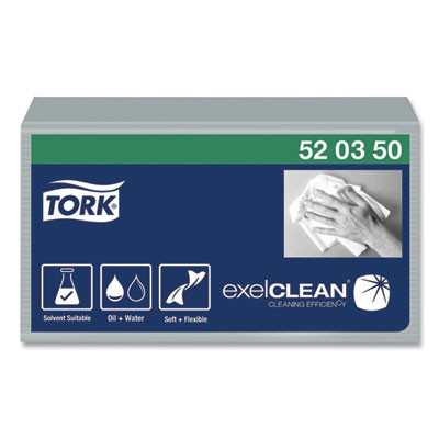 Industrial Cleaning Cloths, 1-Ply, 12.6 X 15.16, Gray, 55/Pack, 8 Packs/Carton