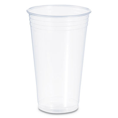 Conex Clearpro Plastic Cold Cups, 24 Oz, 50/Bag, 12 Bags/Carton