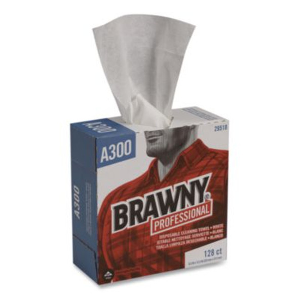 Airlaid Medium Duty Wipers, Cloth, 1-Ply, 9.2 x 12.4, Unscented, White, 128/Box, 10 Boxes/Carton