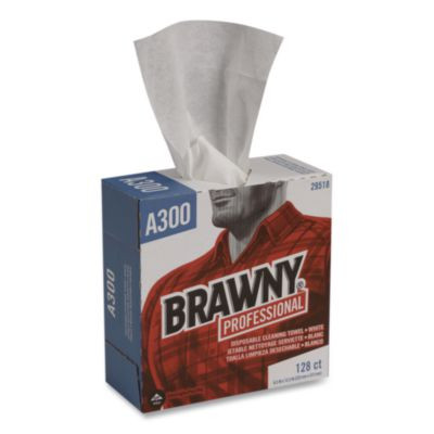 Airlaid Medium Duty Wipers, Cloth, 1-Ply, 9.2 x 12.4, Unscented, White, 128/Box, 10 Boxes/Carton