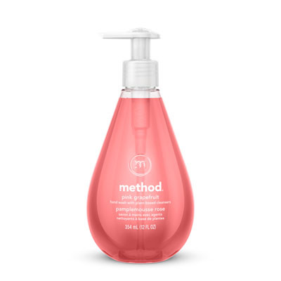 Gel Hand Wash, Pink Grapefruit Scent, 12 Oz