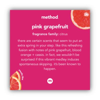 Gel Hand Wash, Pink Grapefruit Scent, 12 Oz