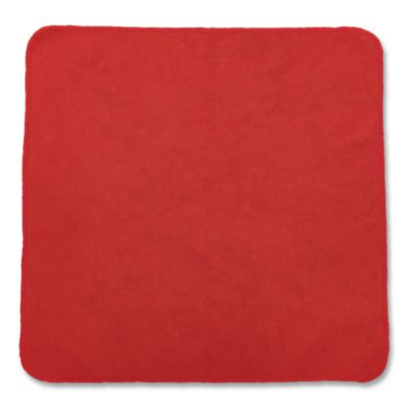 Microfiber Cleaning Cloths, 12 X 12, Red, 24/Pack
