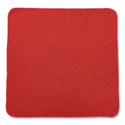 Microfiber Cleaning Cloths, 12 X 12, Red, 24/Pack