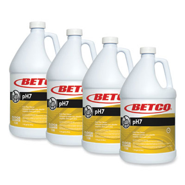 Ph7 Floor Cleaner, Lemon Scent, 1 Gal Bottle, 4/Carton