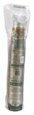 Bare Eco-Forward Rpet Cold Cups, 24 Oz, Plastic, Clear/Green/Orange, 50/Pack, 12 Packs/Carton