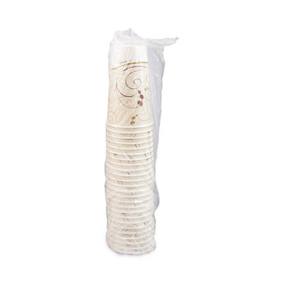 Double Sided Poly Paper Cold Cups, 44 Oz, Symphony Design, 40/Pack, 12 Packs/Carton