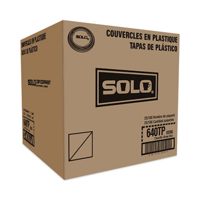 Non-Vented Cup Lids, Fits 12 Oz Cold Cups, Plastic, Clear, 2,500/Carton