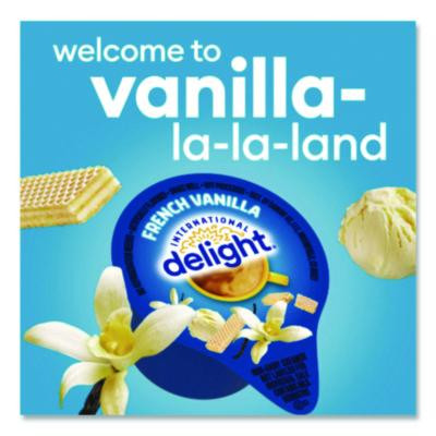 Flavored Liquid Non-Dairy Coffee Creamer, French Vanilla, 0.44 Oz Mini Cups, 48/Box