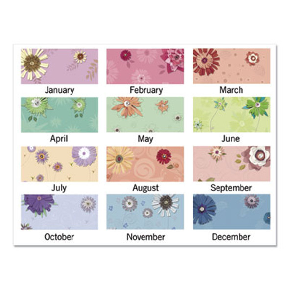 Paper Flowers Desk Pad, Floral Artwork, 22 x 17, Black Binding, Clear Corners, 12-Month (Jan To Dec): 2026
