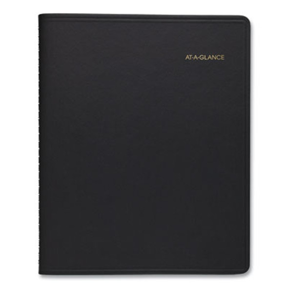 24-Hour Daily Appointment Book, 11 x 8.5, Black Cover, 12-Month (Jan To Dec): 2026