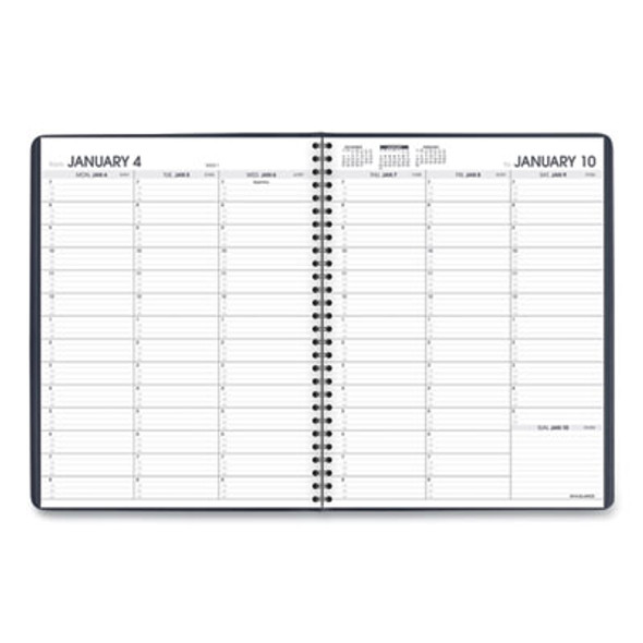 Weekly Appointment Book, 11 x 8.25, Navy Cover, 13-Month: Jan 2026 To Jan 2027