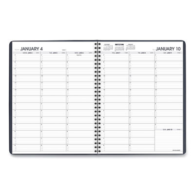 Weekly Appointment Book, 11 x 8.25, Navy Cover, 13-Month: Jan 2026 To Jan 2027