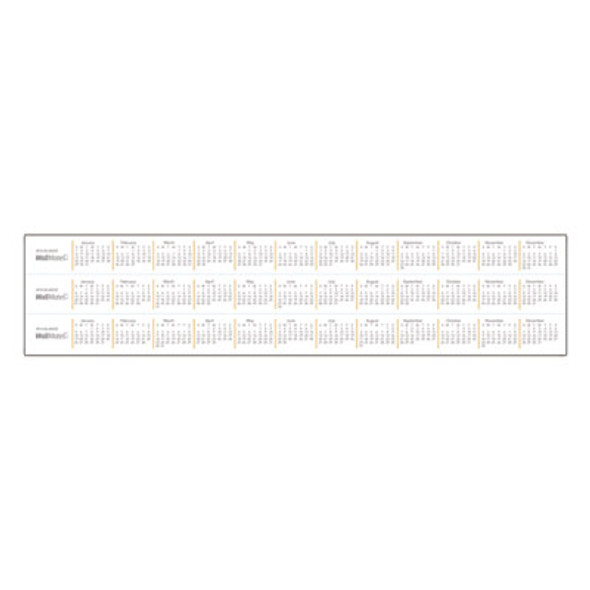 Wallmates Self-Adhesive Dry Erase Monthly Planning Surfaces, 24 X 18, White/Gray/Orange Sheets, Undated