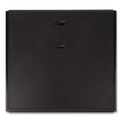 Desk Calendar Base For Loose-Leaf Refill, 2 Rings, 4.5" x 8", Black