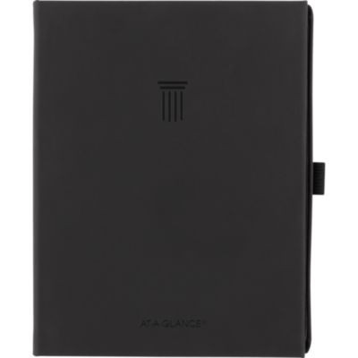 Foundation Undated Weekly/Monthly Planner, 8.5" x 6.75", Black Cover, 12-Month: Undated