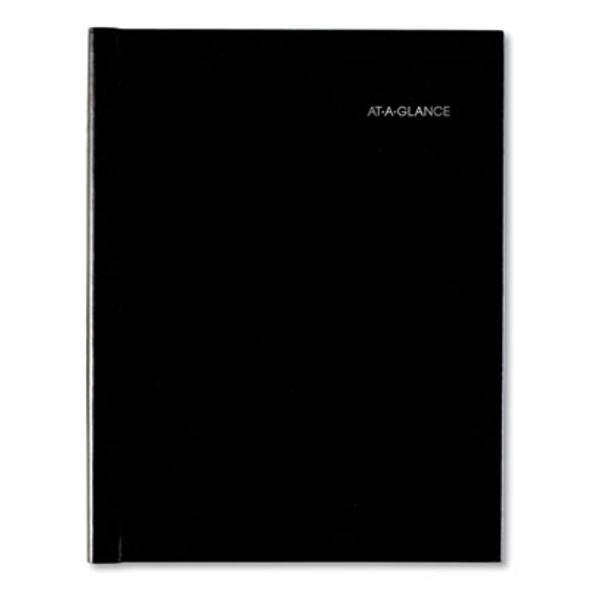 Dayminder Hardcover Weekly Vertical-Column Format Appointment Book, 11 x 8, Black Cover, 12-Month (Jan To Dec): 2026