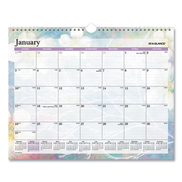 Dreams Monthly Wall Calendar, Seasonal Artwork, 15 x 12, Multicolor Sheets, 12-Month (Jan To Dec): 2026