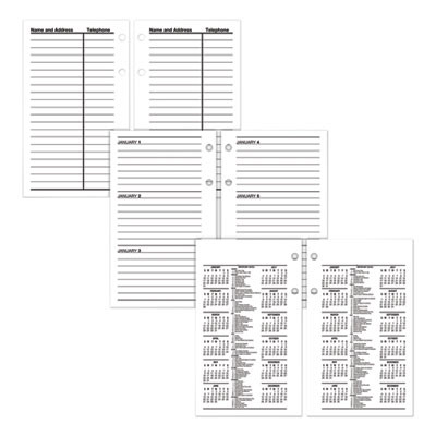 Financial Desk Calendar Refill, 3.5 x 6, White Sheets, 12-Month (Jan To Dec): 2026