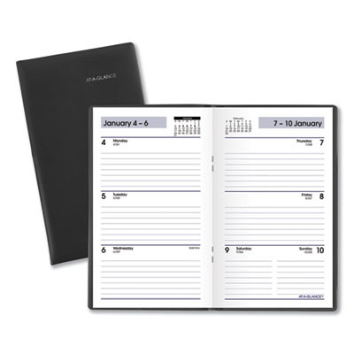 Dayminder Weekly Pocket Planner, 6 x 3.5, Black Cover, 12-Month (Jan To Dec): 2026