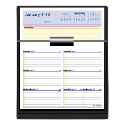 Flip-A-Week Desk Calendar Refill With Quicknotes, 7 x 6, White Sheets, 12-Month (Jan To Dec): 2026