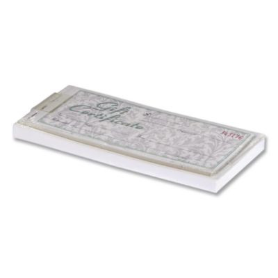 Gift Certificates With Envelopes, 8 X 3.4, White/Canary, 25/Book