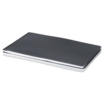 Pressboard Report Cover With Tyvek Reinforced Hinge, Two-Piece Prong Fastener, 2" Capacity, 8.5 x 14, Black/Black