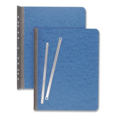 Presstex Report Cover With Tyvek Reinforced Hinge, Side Bound, Two-Piece Prong Fastener, 3" Capacity, 8.5 X 11, Light Blue