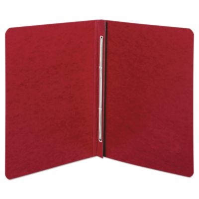 Presstex Report Cover With Tyvek Reinforced Hinge, Two-Piece Prong Fastener, 3" Capacity, 8.5 X 11, Executive Red