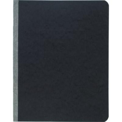 Pressboard Report Cover With Tyvek Reinforced Hinge, Two-Piece Prong Fastener, 3" Capacity, 8.5 X 11, Black/Black