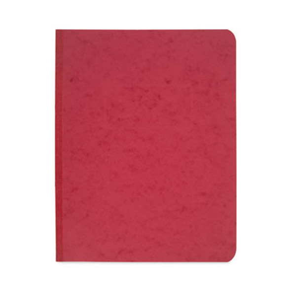 Pressboard Report Cover With Tyvek Reinforced Hinge, Two-Piece Prong Fastener, 3" Capacity, 8.5 X 11, Red/Red