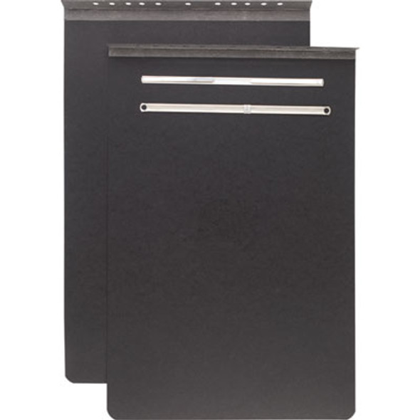 Pressboard Report Cover With Tyvek Reinforced Hinge, Two-Piece Prong Fastener, 3" Capacity, 11 x 17, Black/Black