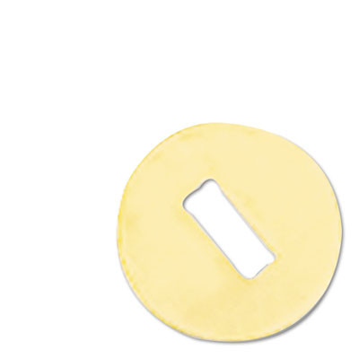 #2 Washers For Two-Prong Fasteners, 1.25" Diameter, Brass, 100/Box