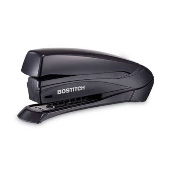 Inspire Spring-Powered Full-Strip Stapler, 20-Sheet Capacity, Black