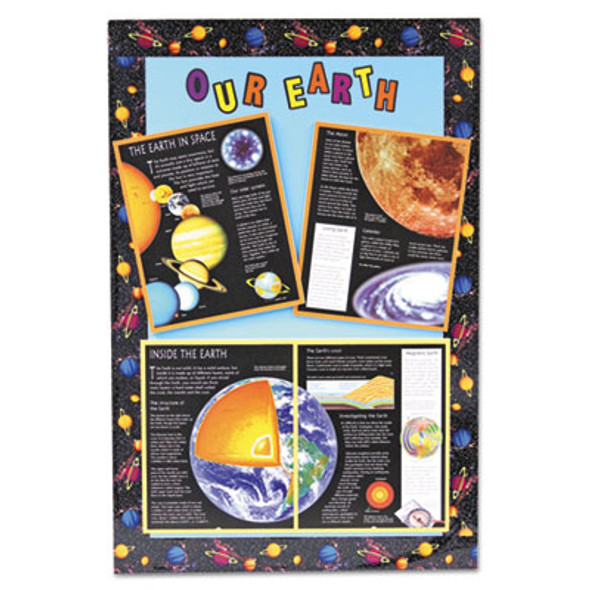 Foam Board, Cfc-Free Polystyrene, 20 x 30, Black Surface And Core, 10/Carton
