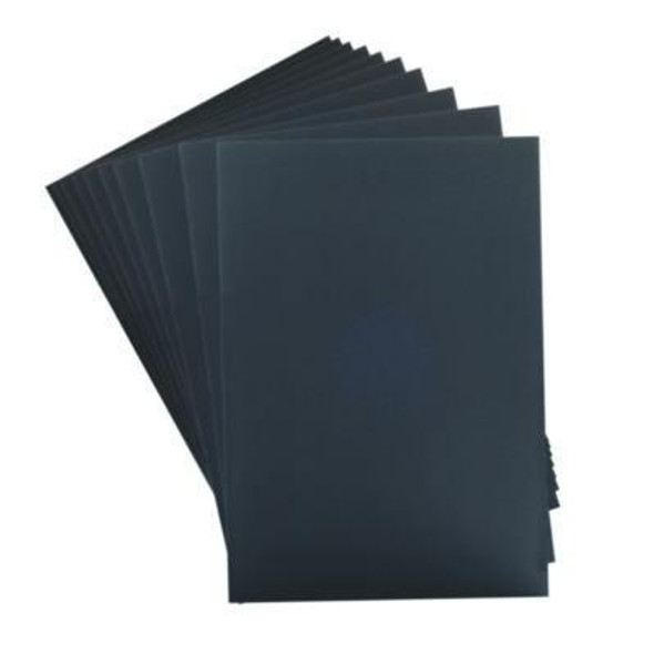 Foam Board, Cfc-Free Polystyrene, 20 x 30, Black Surface And Core, 10/Carton