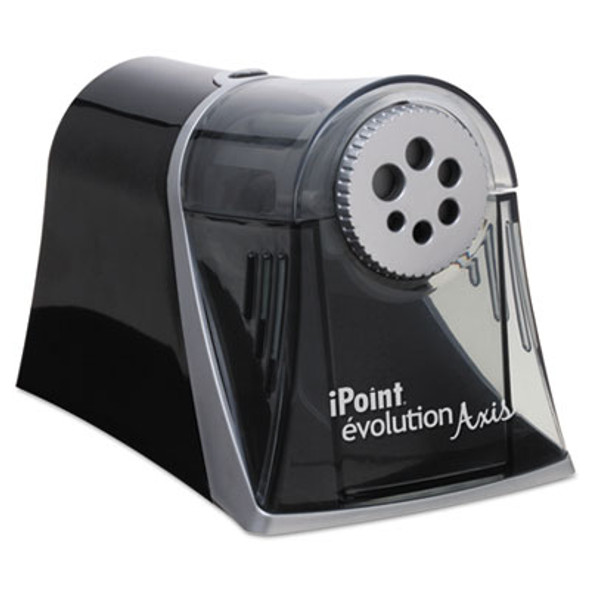 Ipoint Evolution Axis Pencil Sharpener, Ac-Powered, 5 X 7.5 X 7.25, Black/Silver