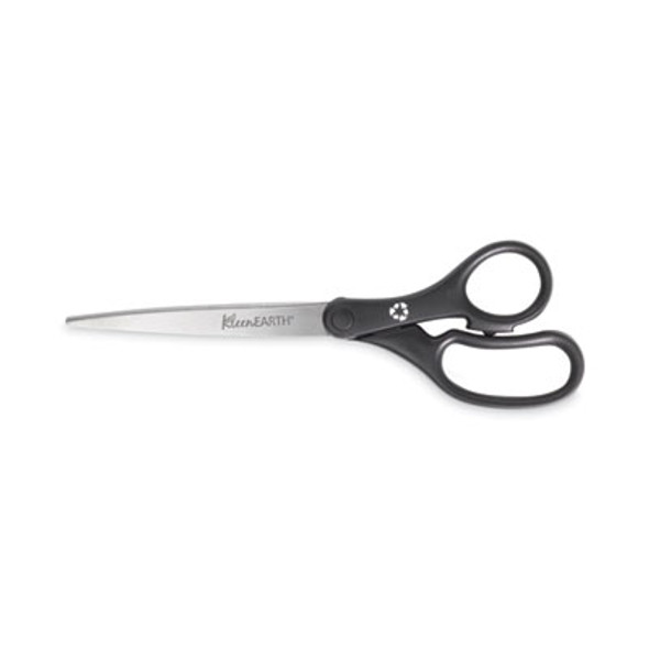 Kleenearth Basic Plastic Handle Scissors, 9" Long, 4.25" Cut Length, Straight Black Handle