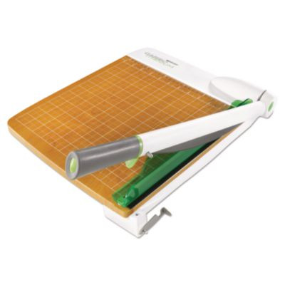 Carbotitanium Guillotine Paper Trimmer, 30 Sheets, 12" Cut Length, Metal/Wood Composite Base, 14 X 22