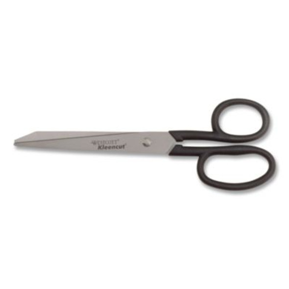 Kleencut Stainless Steel Shears, 8" Long, 3.75" Cut Length, Straight Black Handle
