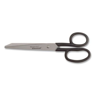 Kleencut Stainless Steel Shears, 8" Long, 3.75" Cut Length, Straight Black Handle