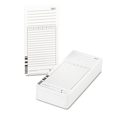 Time Clock Cards For Acroprint Es1000, Two Sides, 3.5 X 7, 100/Pack