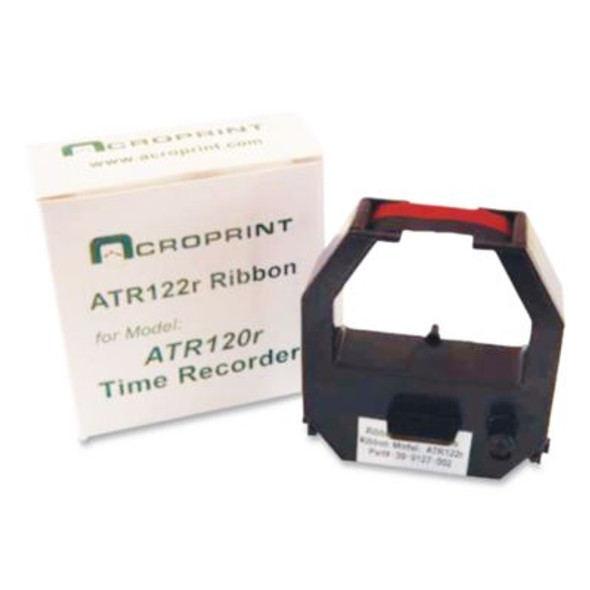 390127002 Ribbon Cartridge For Model Atr480 And Atr120r Electronic Time Clocks, Black/Red
