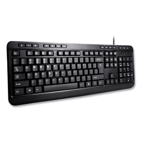 Akb132Ub 118-Key Mm Desktop Usb Keyboard, Black