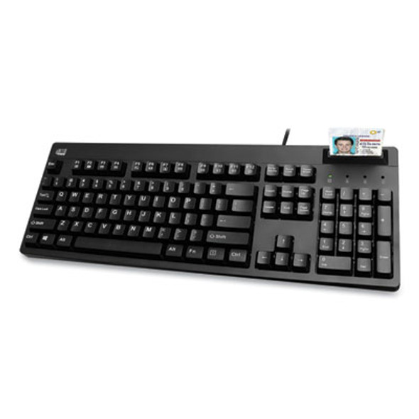 Easytouch Smart Card Reader Keyboard Akb-630Sb-Taa, 104 Keys, Black