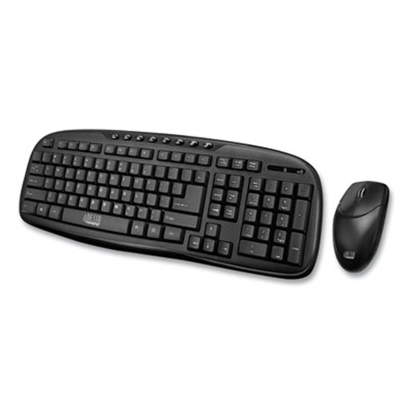 Wkb1330Cb Wireless Desktop Keyboard And Mouse Combo, 2.4 Ghz Frequency/30 Ft Wireless Range, Black