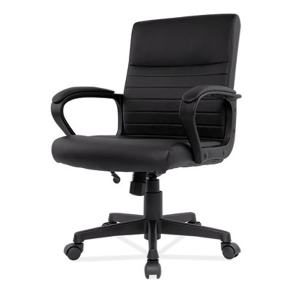 Alera Breich Series Manager Chair, Supports Up To 275 Lbs, 16.73" To 20.39" Seat Height, Black Seat/Back, Black Base