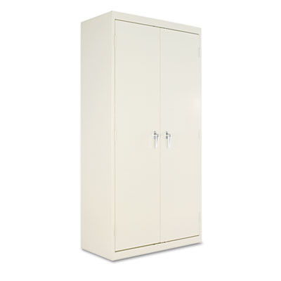Assembled 72" High Heavy-Duty Welded Storage Cabinet, Four Adjustable Shelves, 36w X 18d, Putty