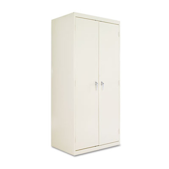 Assembled 78" High Heavy-Duty Welded Storage Cabinet, Four Adjustable Shelves, 36w X 24d, Putty